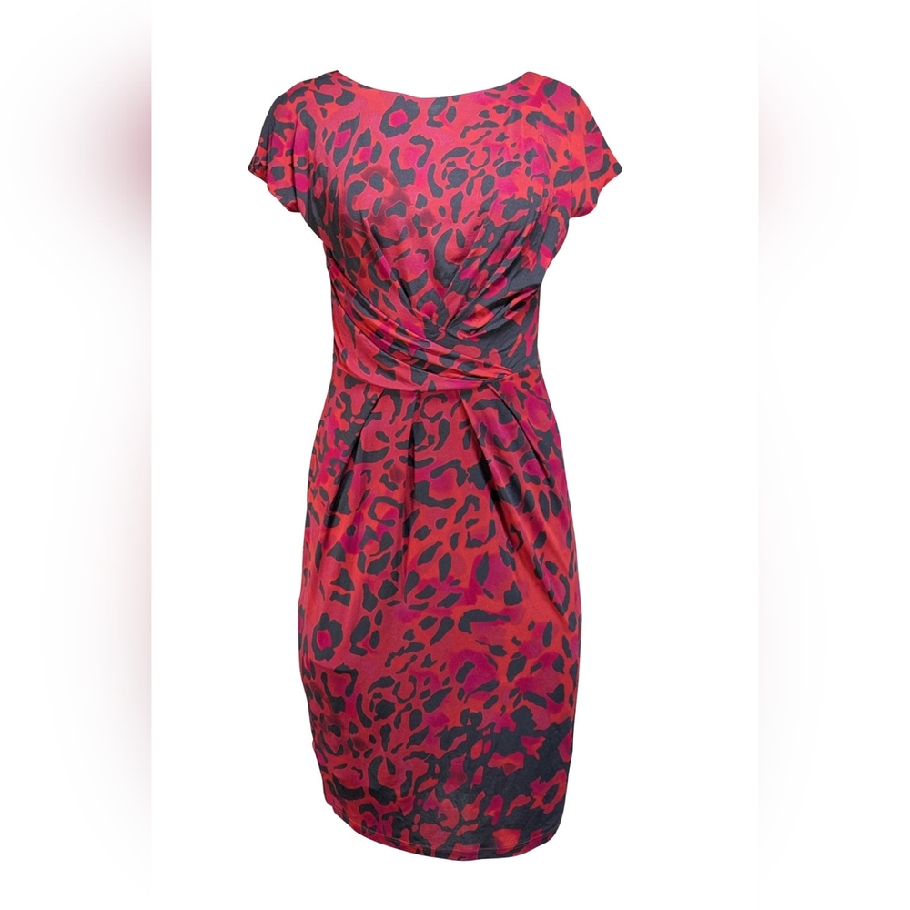 MaxMara Animal Print Midi Dress Size 40